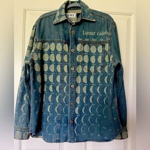 Loewe Paula’s Ibiza Lunar Moon Denim Shirt/Jacket